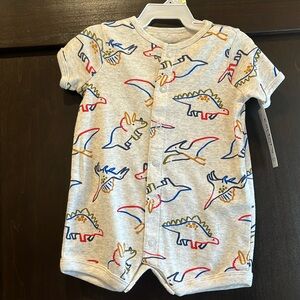 Carter’s 3M dinosaur snap shorts romper